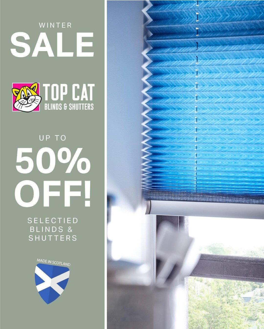 🏴󠁧󠁢󠁳󠁣󠁴󠁿 Scotland&rsquo;s Premier Blinds &amp; Shutters
🔥 LAST CHANCE TO SAVE! - UP TO 50% OFF!
✅ FREE Measurement, Quote &amp; Fitting
📝 Call or message for an appointment now!
☎️ 0141 212 6966 | www.topcatblinds.co.uk