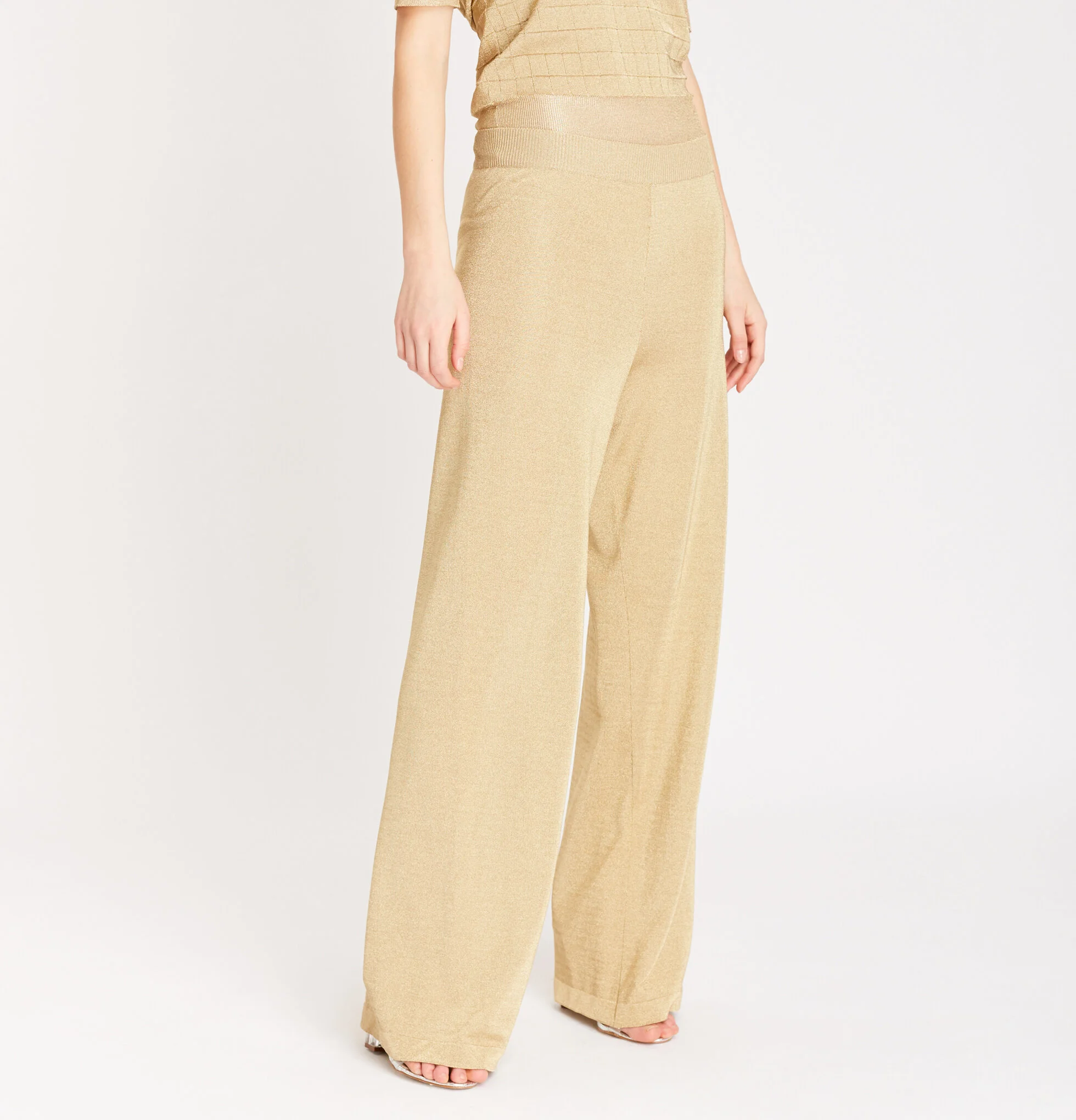 Lurex Wide Pants 