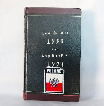 Gacy's final logbook from death row-- on display at the Graveface Museum (Sav.)