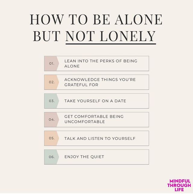 💭 This week has been all about #mentalhealthawareness week and we love @verywellmind post on &quot;How to be alone but NOT lonely&quot;. ​​​​​​​​
​​​​​​​​
💡 Why don't you try out one of these techniques this weekend? ​​​​​​​​
​​​​​​​​
📸 repost @ve