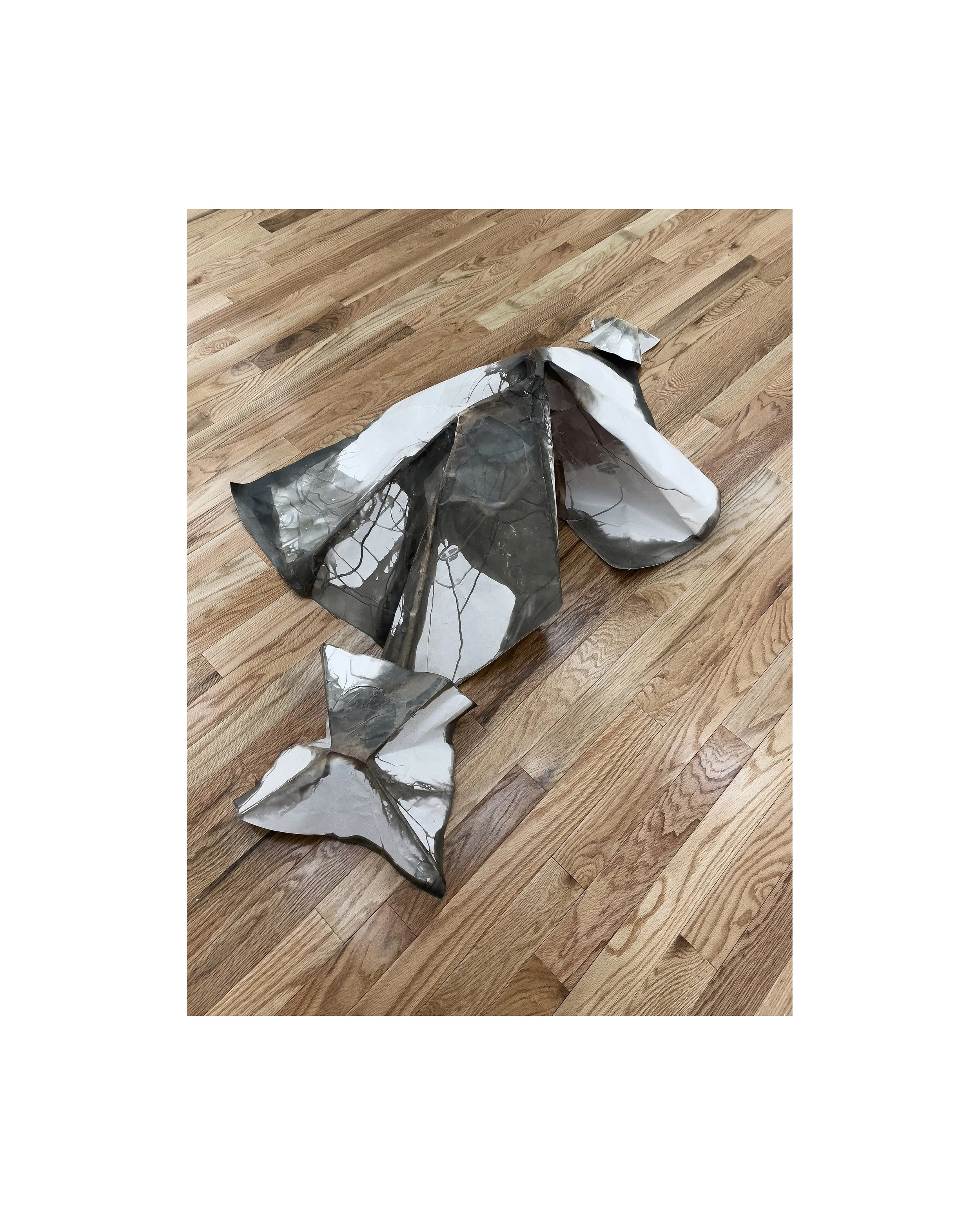 foldtogram (rcs 1, January, 3 part, iteration 1)   I    2023   I   silver gelatin object   I   dimensions variable   I   installation view: Fragment Gallery, NYC