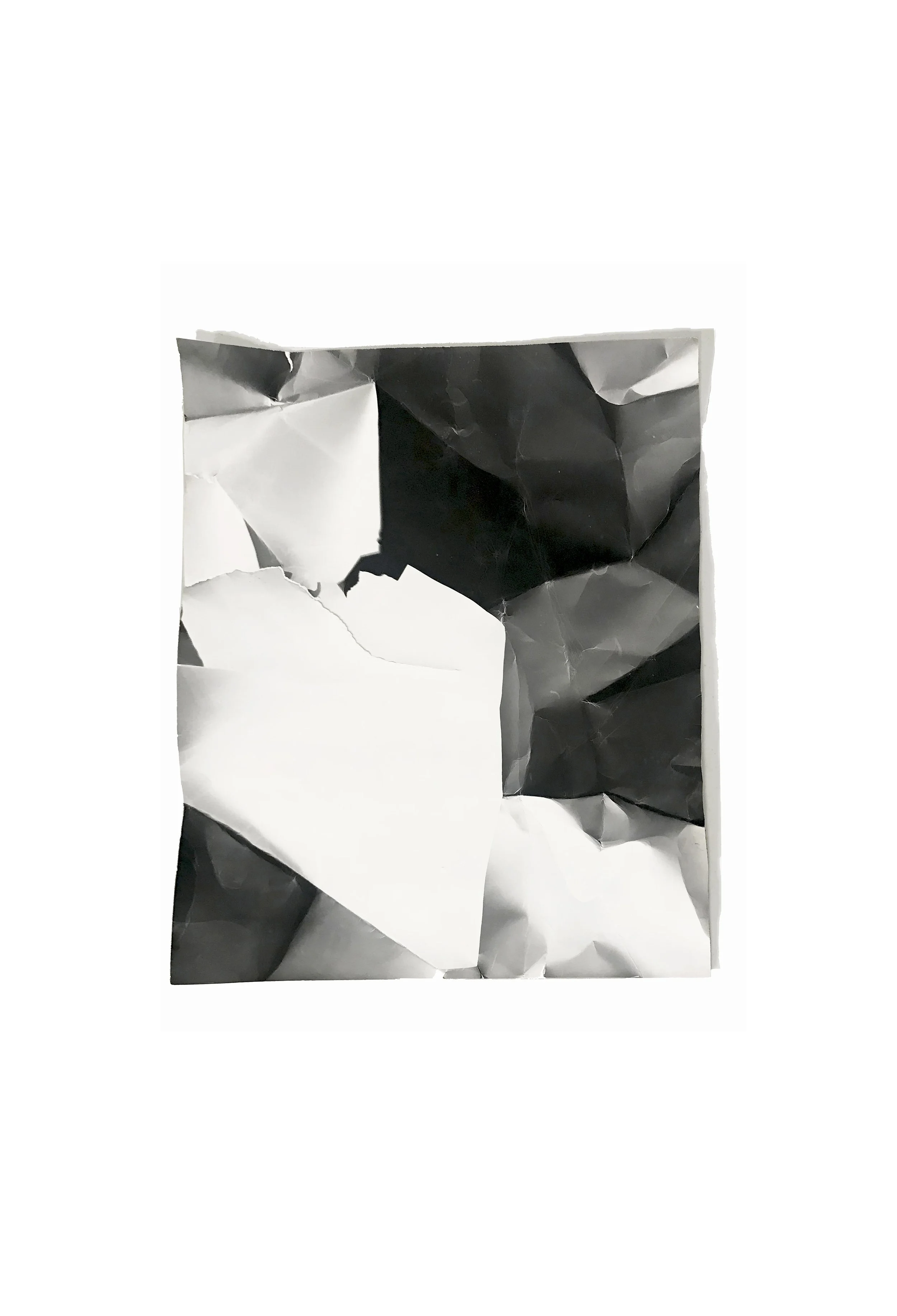 foldtogram (14 F)  I   2017  I  silver gelatin object   I   24 x 20 x .75 inches