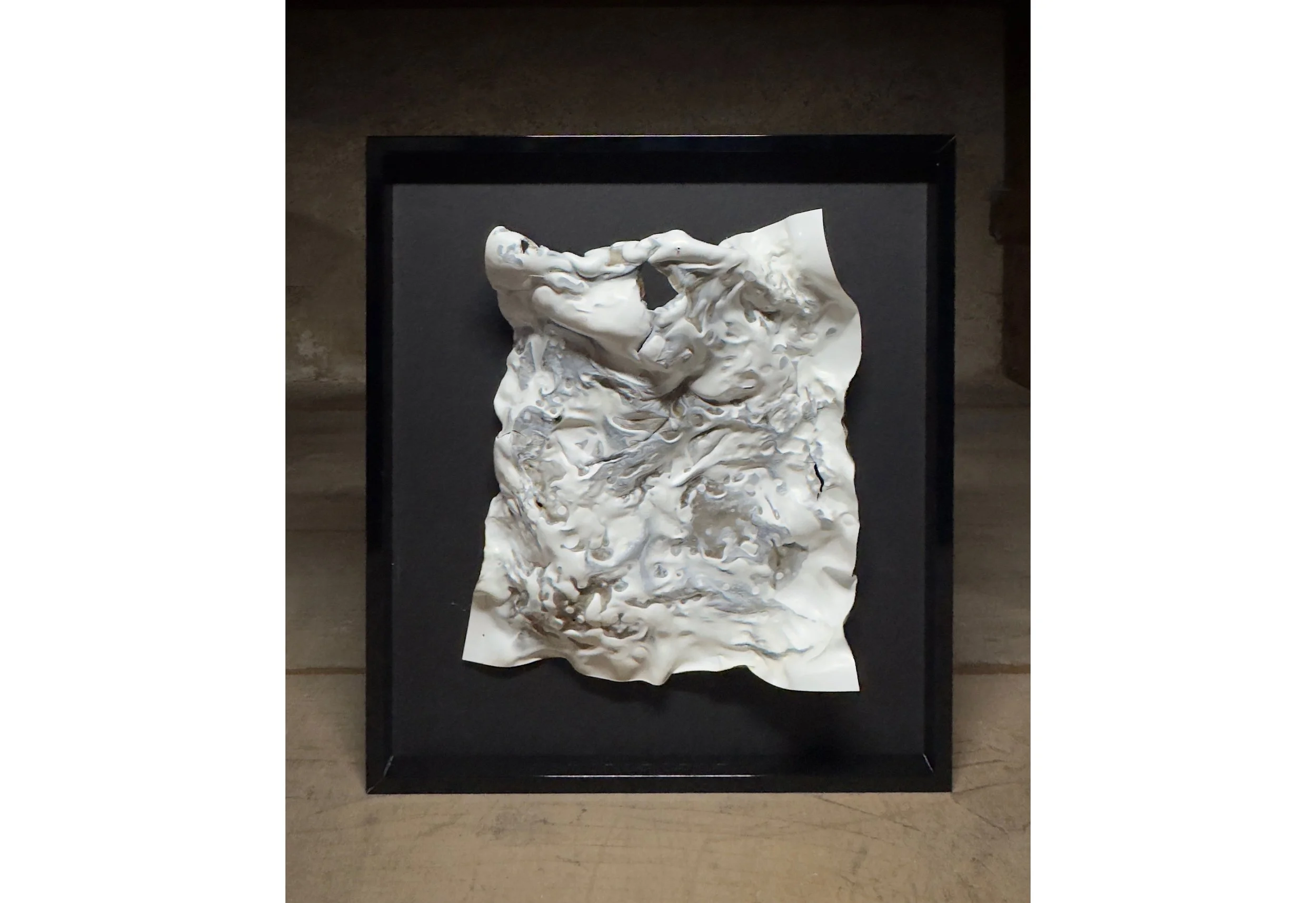 foldtogram (chromo, w 3)   I   2025   I   light sensitive emulsion coated object   I   12 x 10 x 3 inches