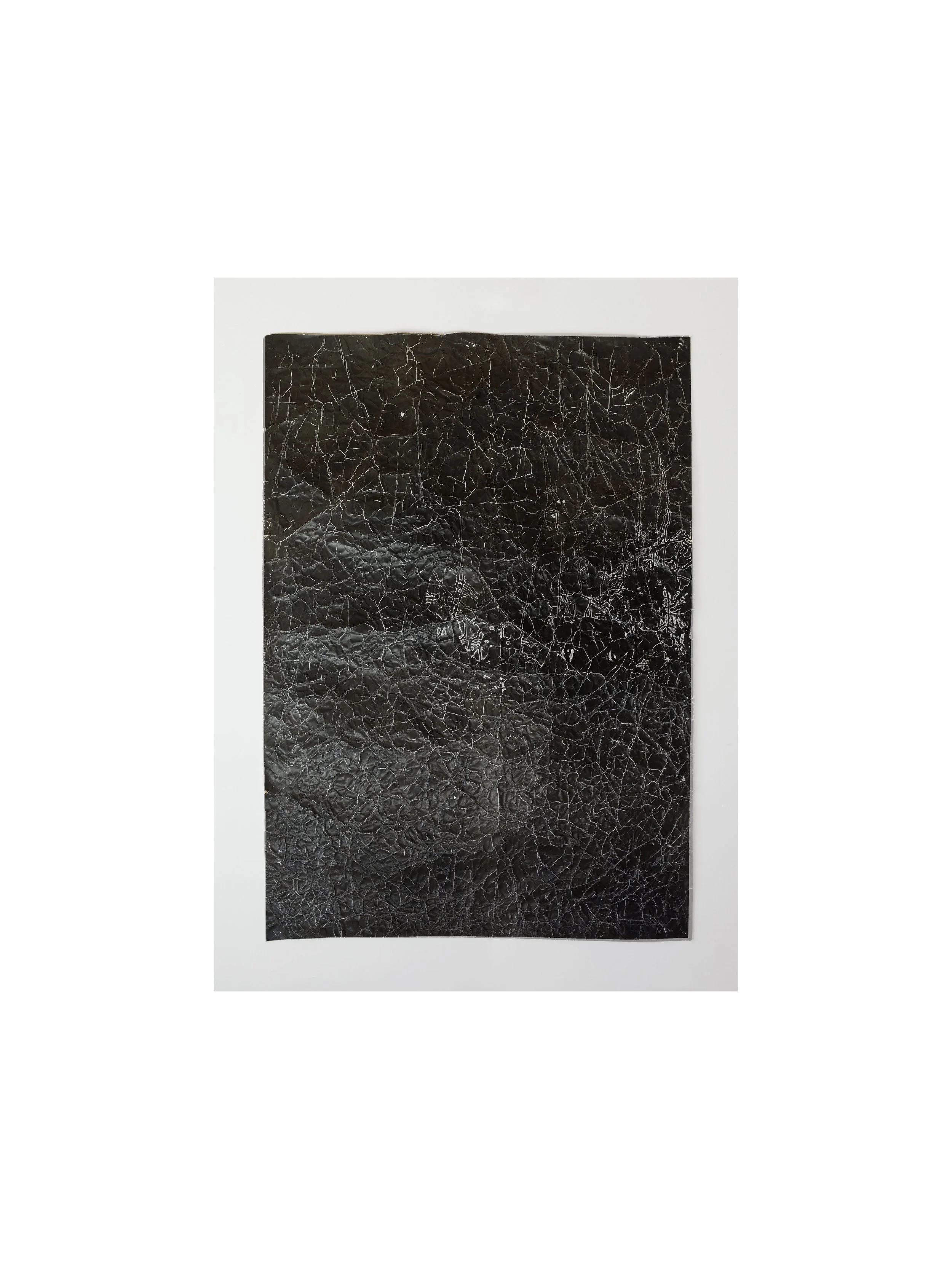 foldtogram (lg rc black, 63 x 42, iteration 1)    I   2018   I   silver gelatin object   I   63 x 42 x 2 inches