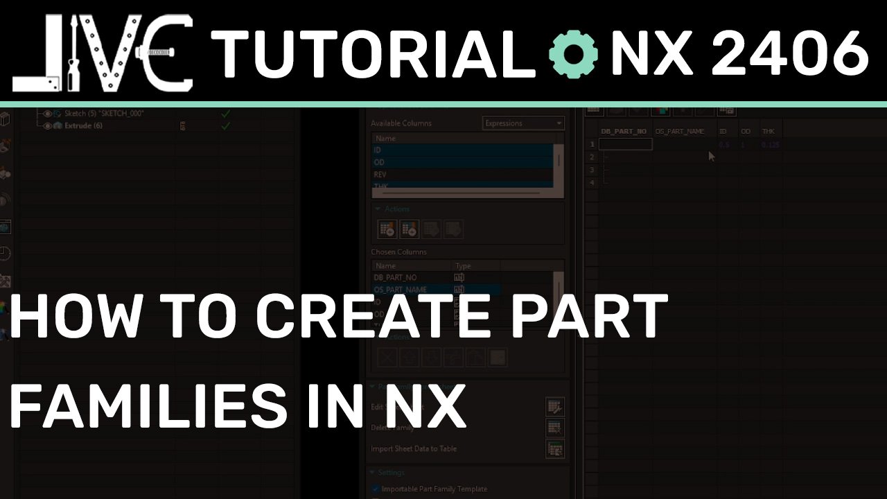 How to Use Siemens NX Part Families to Standardize Components and Save Hours