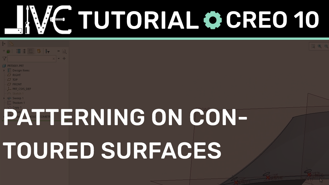 Creo Parametric Hack: How to Pattern Features Across Complex Contoured Surfaces