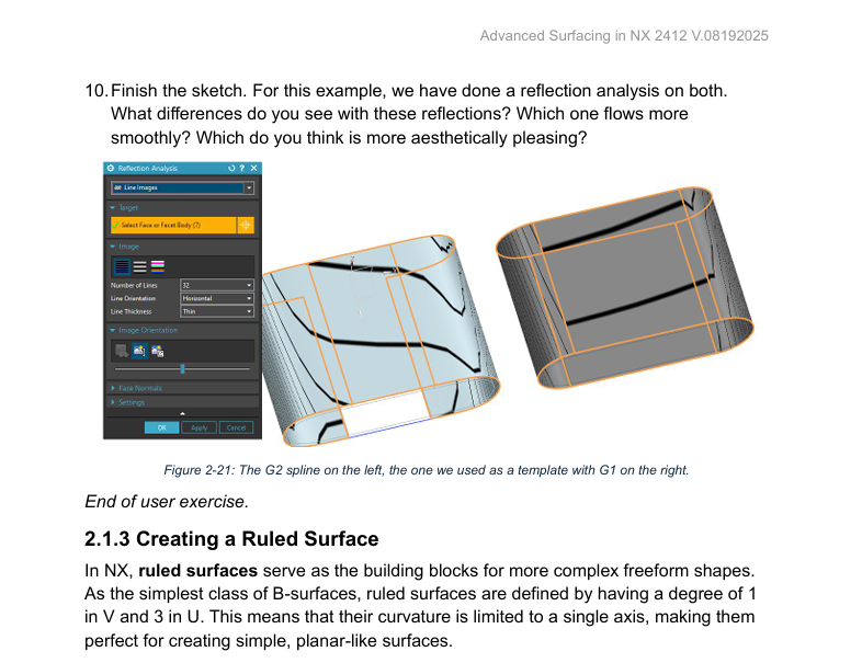Section of our Advanced Surfacing Book available to the public. ##