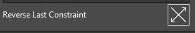 The 'Reverse Last Constraint' button in the NX Assemble dialog, used to flip component orientation (180 degrees) when parts mate face-to-back.