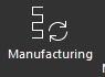 Navigating to the Manufacturing application icon in the Siemens NX ribbon to begin CNC programming and toolpath generation.