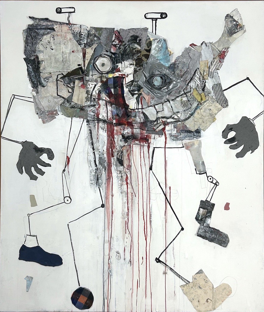 American Map with Plaid Wheel