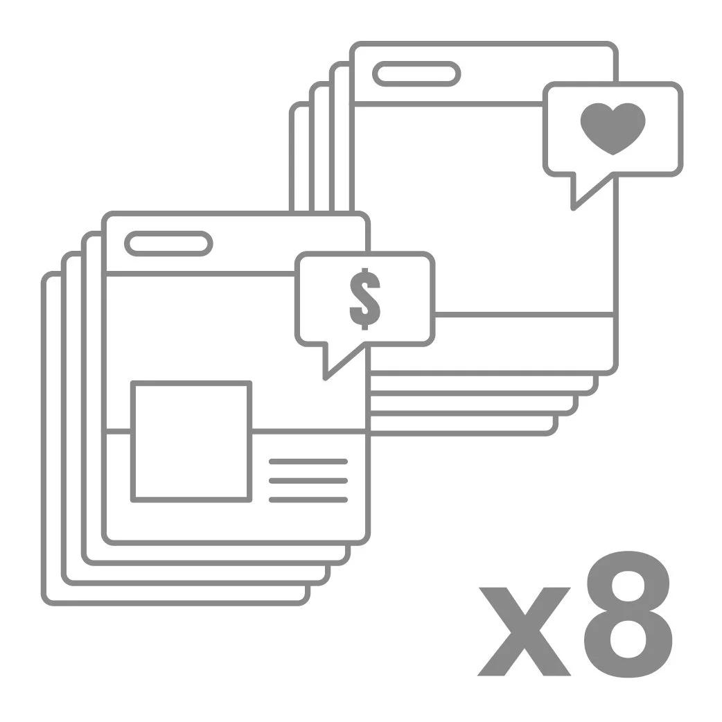 Social + Email Bundle (8 each/month)