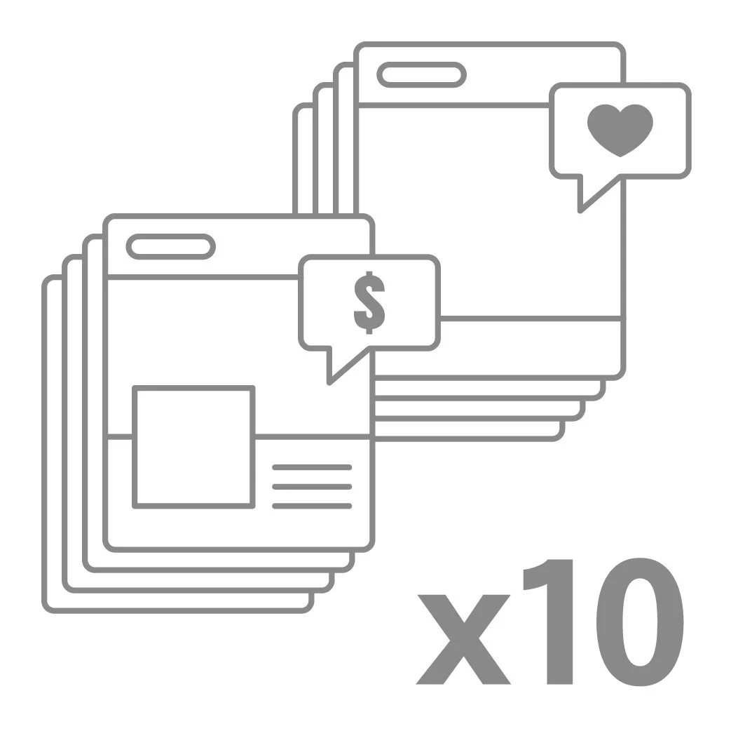 Social + Email Bundle (10 each/month)