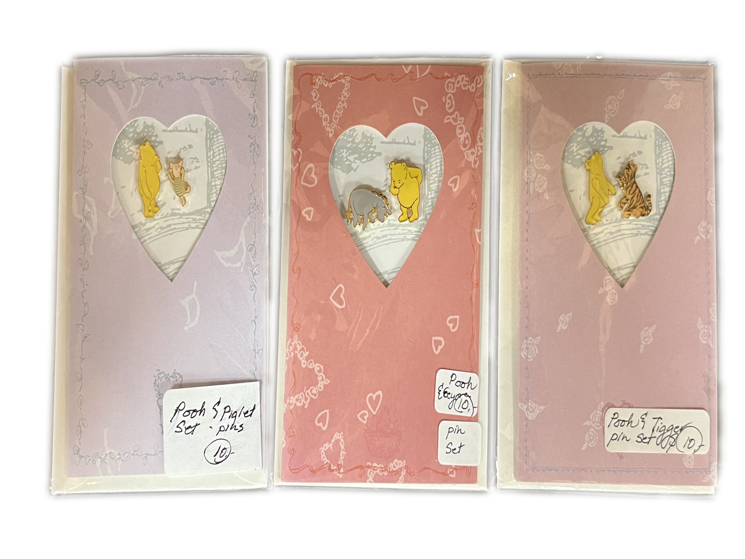 Winnie the Pooh Heart Pins