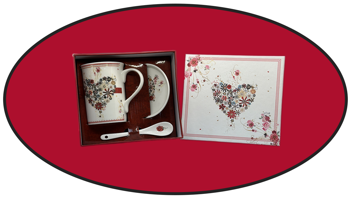 Porcelain Gift Set with Heart