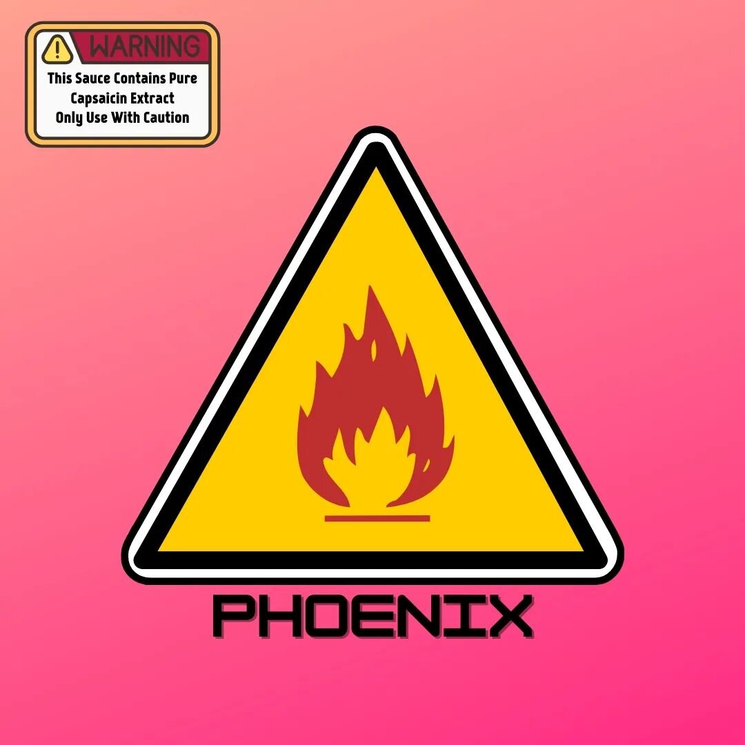 Introducing our hottest sauce we have ever produced! Phoenix is an extreme reimagining of our popular Thai Chili sauce.  Infused with a comical amount of Habanero peppers and a strong dose of capsaicin extract, this sauce is a firestorm in a bottle. 