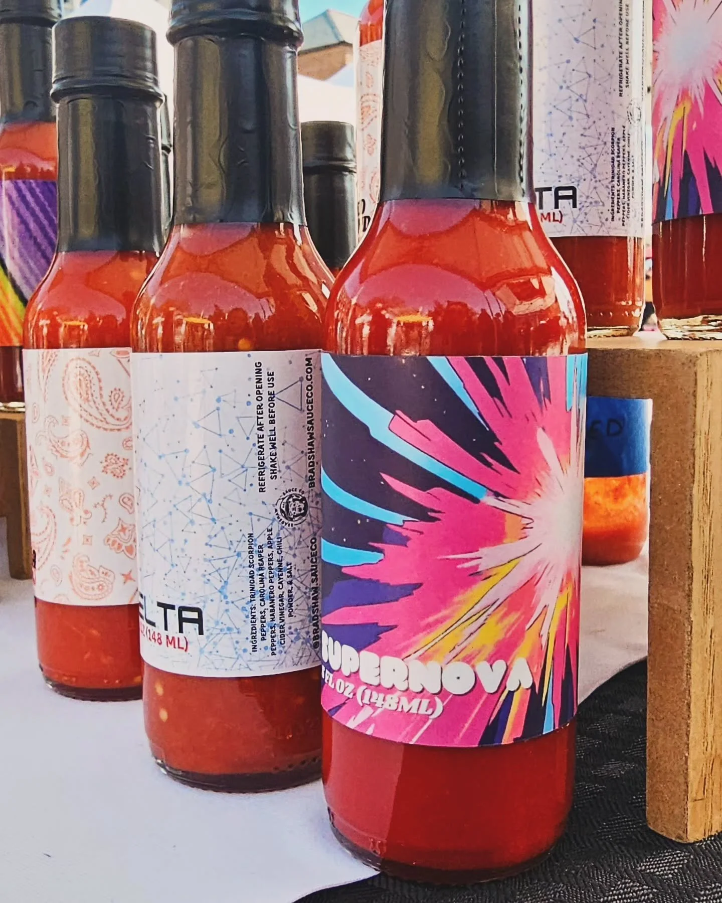 Supernova is pure pepper sauce made with an irresponsible amount of Dragon&rsquo;s Breath peppers.  For those unfamiliar, the Dragon&rsquo;s Breath Pepper is unofficially the second hottest pepper in the world behind the recently crowned Pepper X. Un
