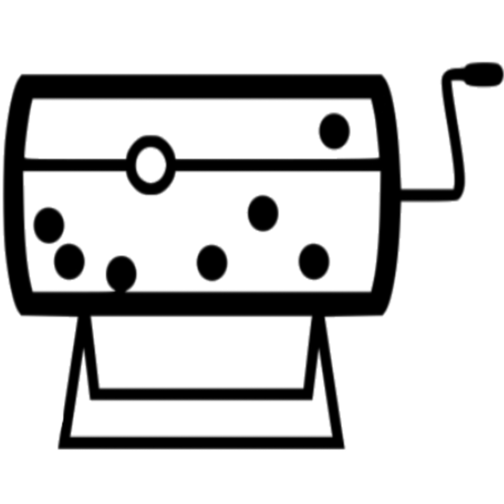 Geometric drawing of an outline square with sections divided by vertical, horizontal, and circle lines.