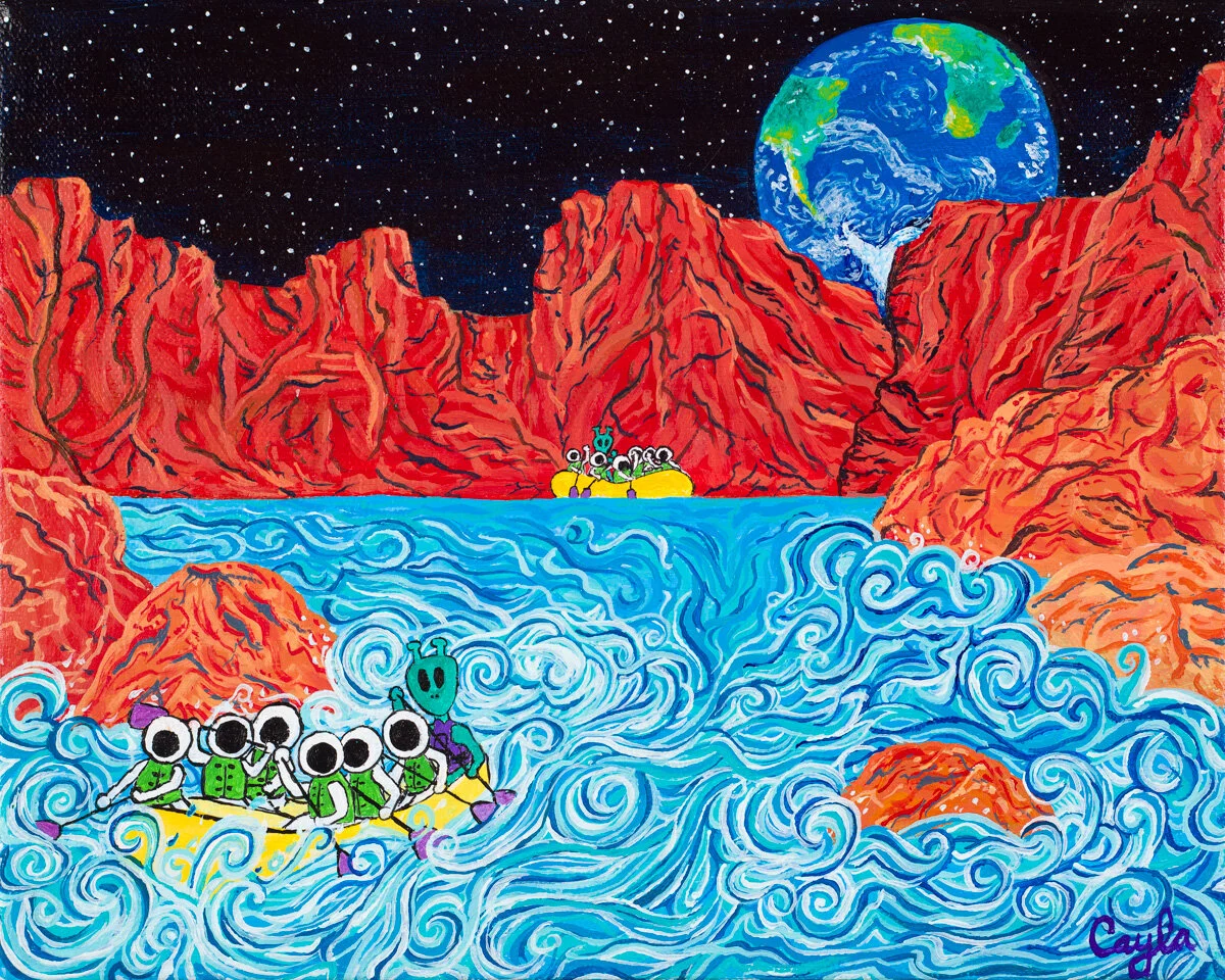 "Galactic Guiding- Water on Mars" Prints- Various sizes/prices