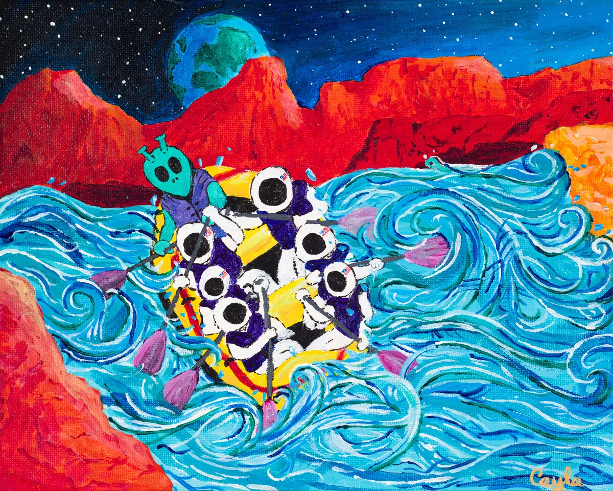 "Red's Drop- Water on Mars" Print 6x7.5 $35