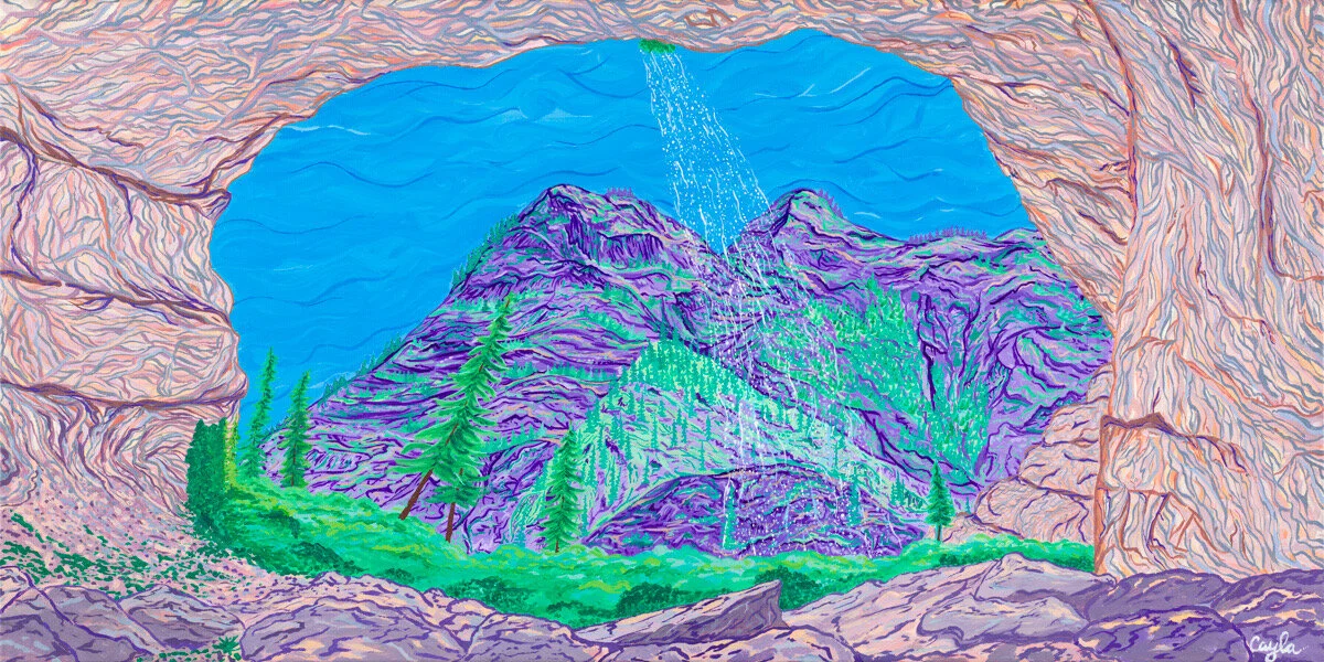 "Veil Falls" 6x12 Print $30