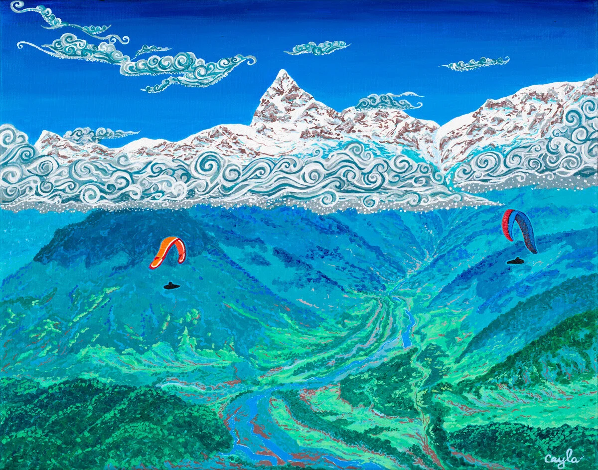 "Parapente in Pokhara" Various sizes/prices