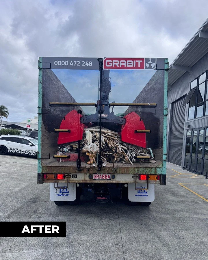 You definitely won&rsquo;t miss this one! This GRABIT truck was a fun project, and our focus was on the rear doors and tailgate design. We photographed the tailgate with the doors open, resized the image, and added in a rubbish load so people can ins