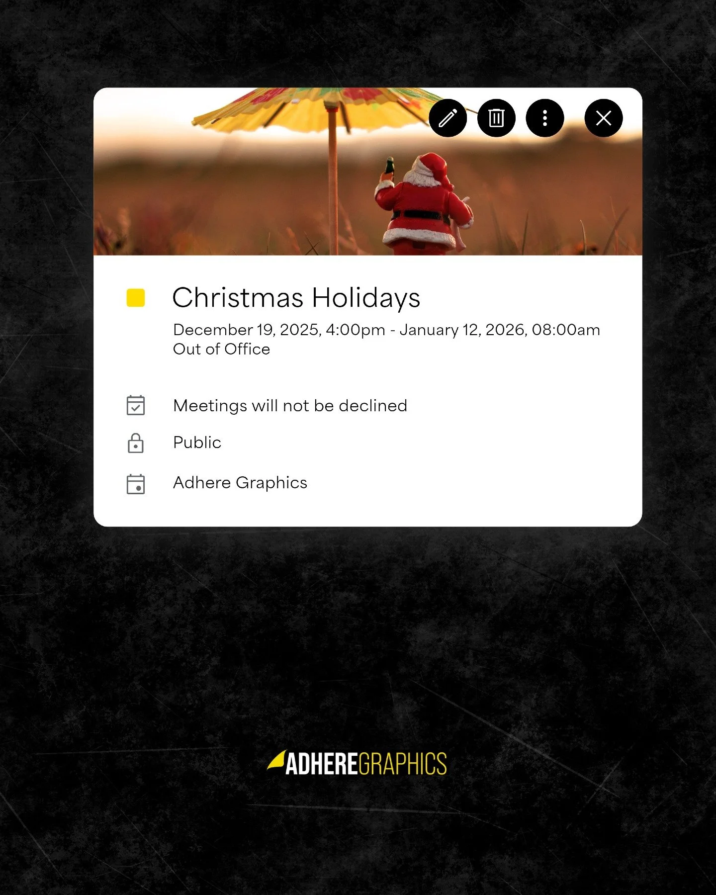 Heads up, our team will be taking a breather from the 19th Dec and will reopen on the 12th Jan.

If your ute, van or fleet will be parked up over the holidays, now&rsquo;s the time to book in your vehicle signage while it&rsquo;s off the road. Januar