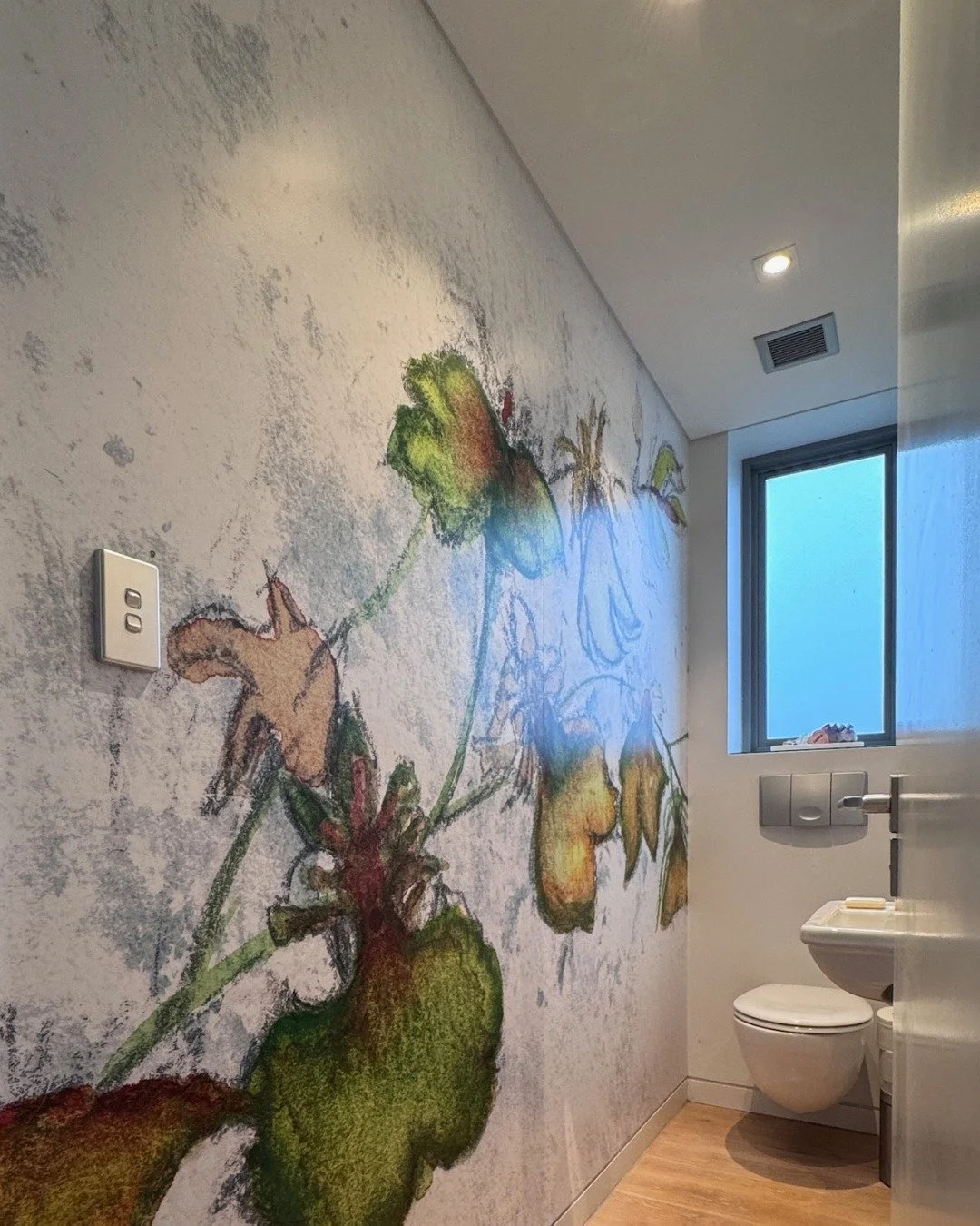 Some of the best projects start with, &ldquo;This might be a bit crazy&hellip;&rdquo; 💭

Our client&rsquo;s sister is a painter and created this A5 watercolour. She secretly came to us with the idea of turning it into a full bathroom wall print as a