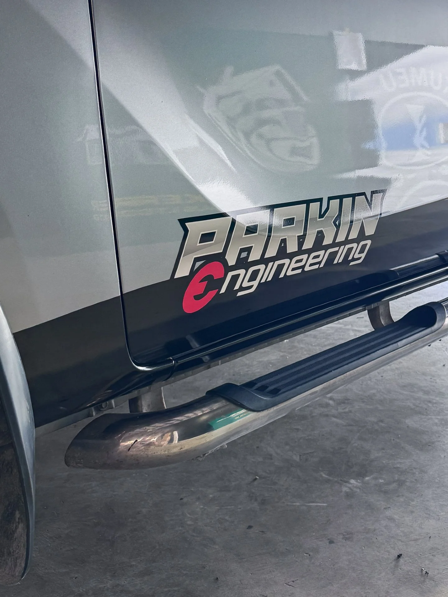 There's a story behind this logo we put on Parkin Engineering's Mazda BT50! It was designed a few years ago while having a few beers, a bit of a laugh and maybe some wishful thinking. Now, Alex has taken the business to the next level, vehicle wrap a