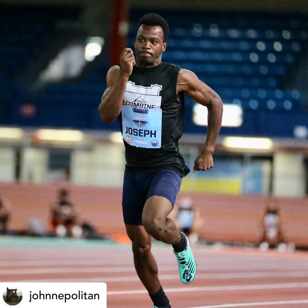 Repost 🔄 (@johnnepolitan)

At @armorycombine Samson Joseph, who last year as a junior at  Suffern HS won the 100 &amp; 200 Rockand Cty titles, broke 23 MPH in the 55m dash.  According to @athleticswestchester an ACC Football team that uses MPH to te