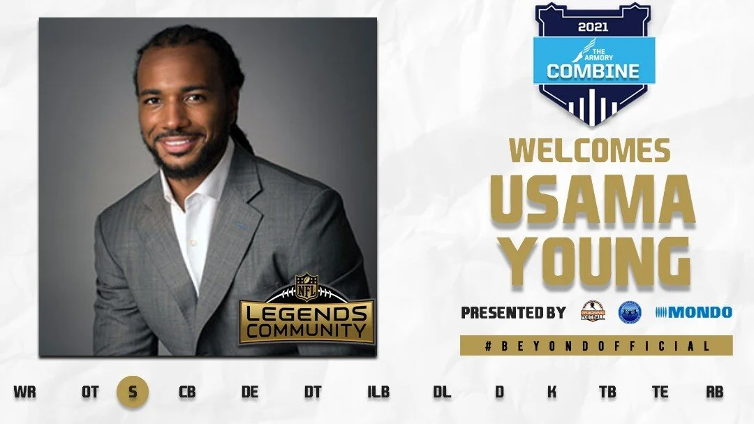 Coming in 🔥 with another @nfllegends on July 24th!

Usama Young played 8 years in the @NFL secondary and was part of the @saints Super Bowl XLIV Championship Team!

See you on July 24th! #beyondofficial🏈