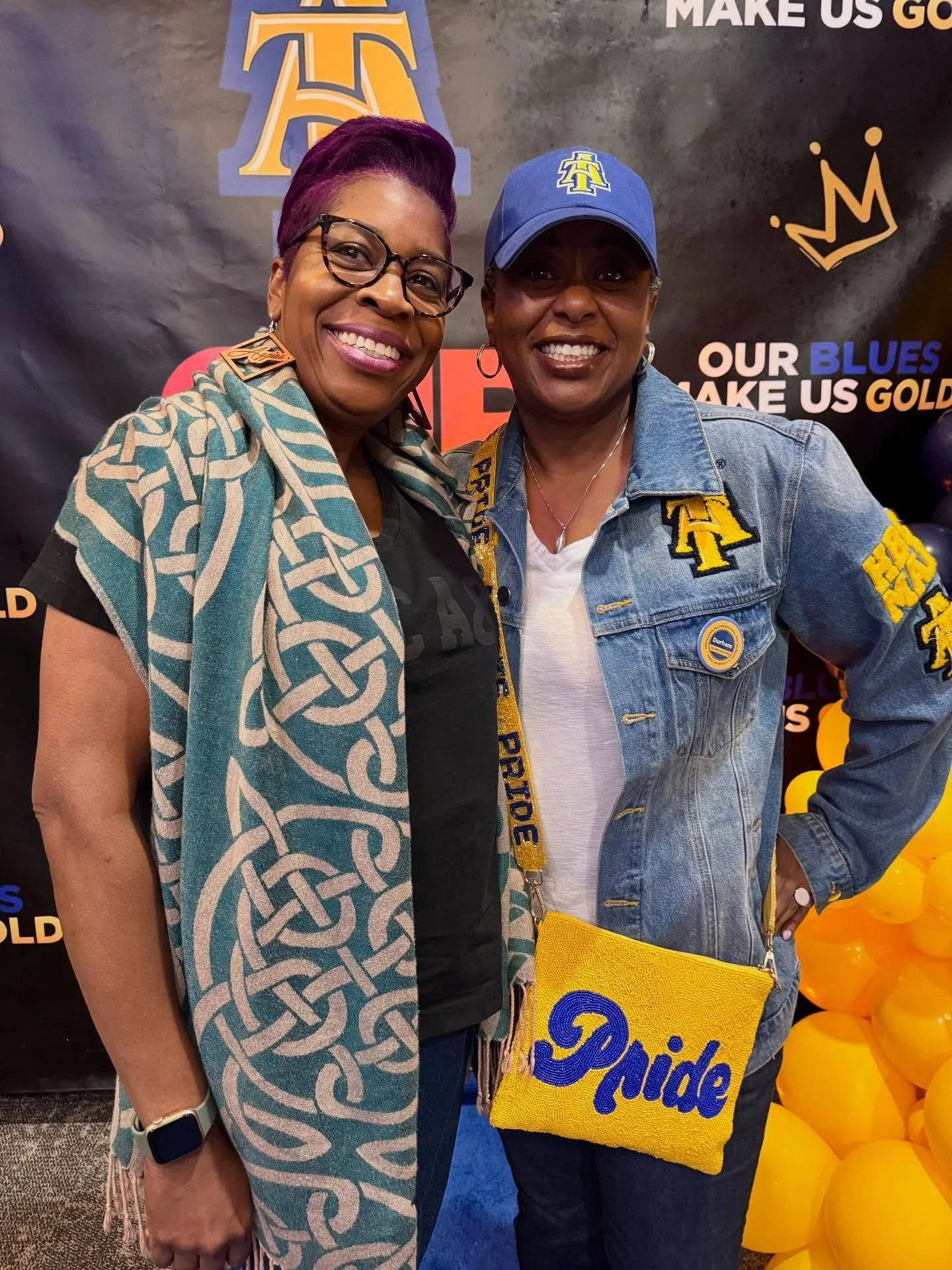 The DeShelias were in the building Friday night for the Durham, NC, premiere of the @ncatsuaggies documentary, Our Blue Makes Us Gold, hosted in partnership with the @durhamalumniaggies.

The film is available on @primevideo now. Check it out today. 