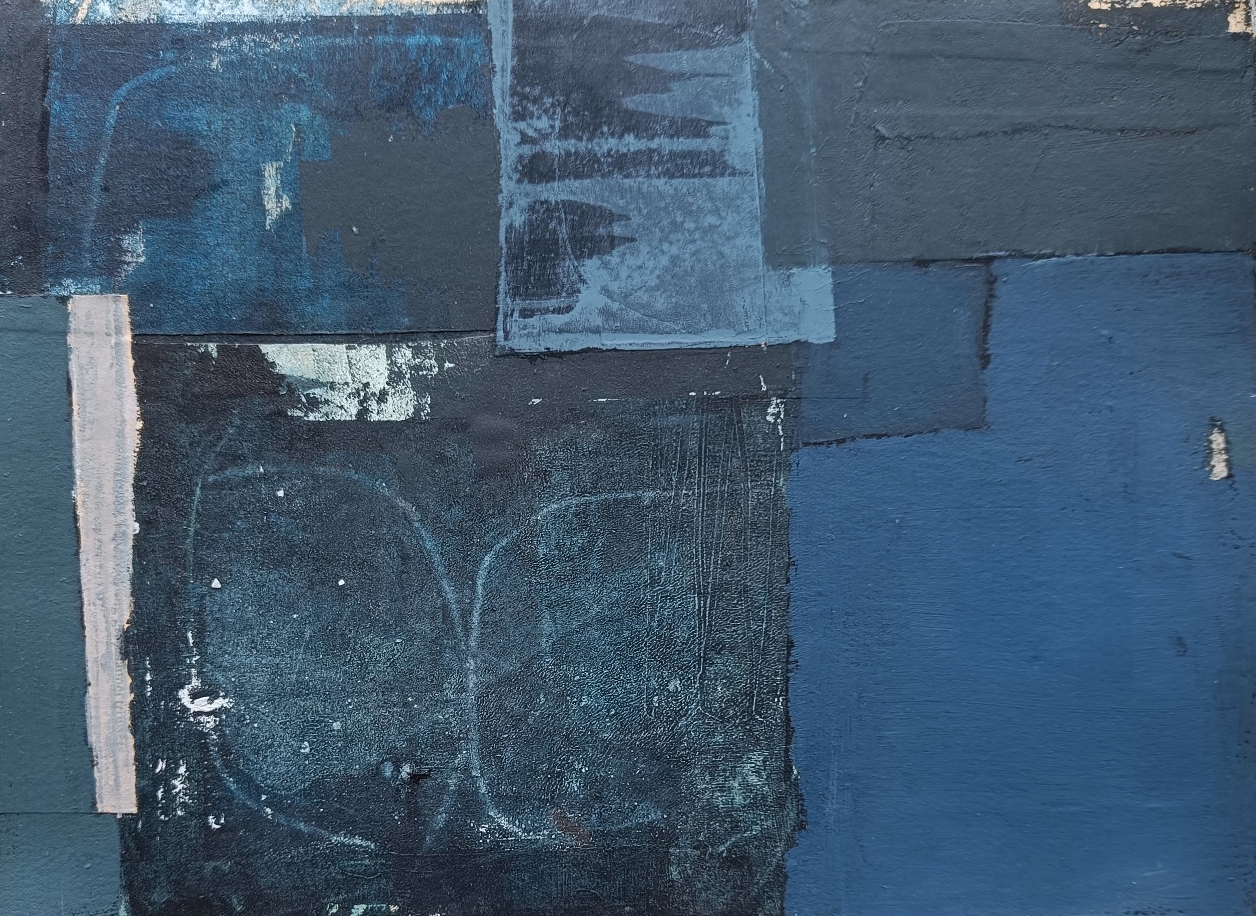 Inky Blue #3 - 23 x 31 cm 