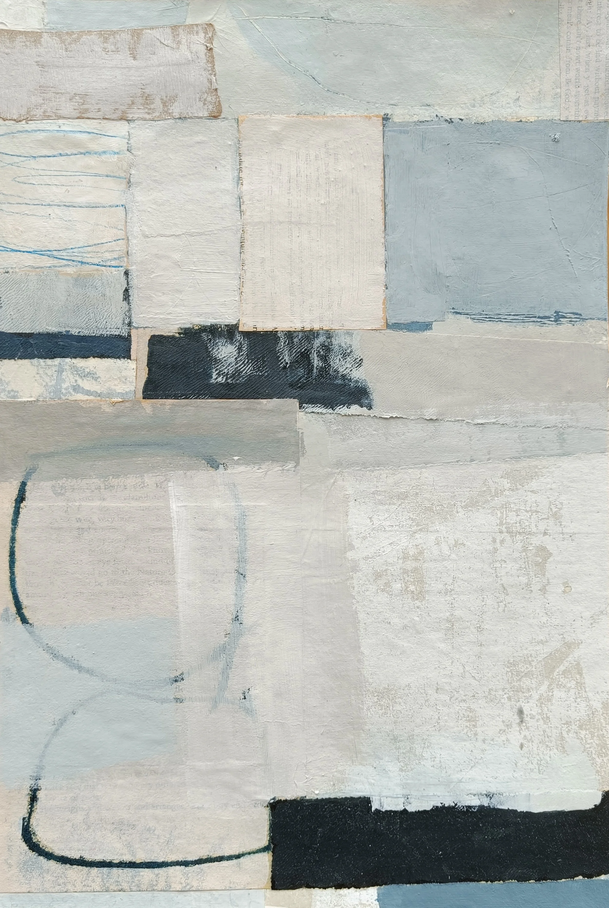 Inky Blue #1 - 37 x 25 cm 