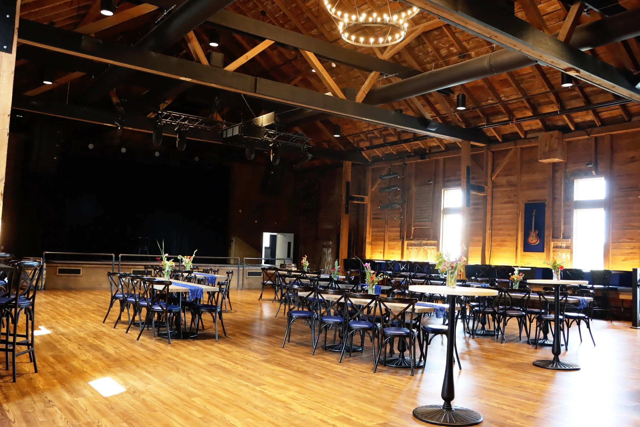 Large Event Space with Chandelier