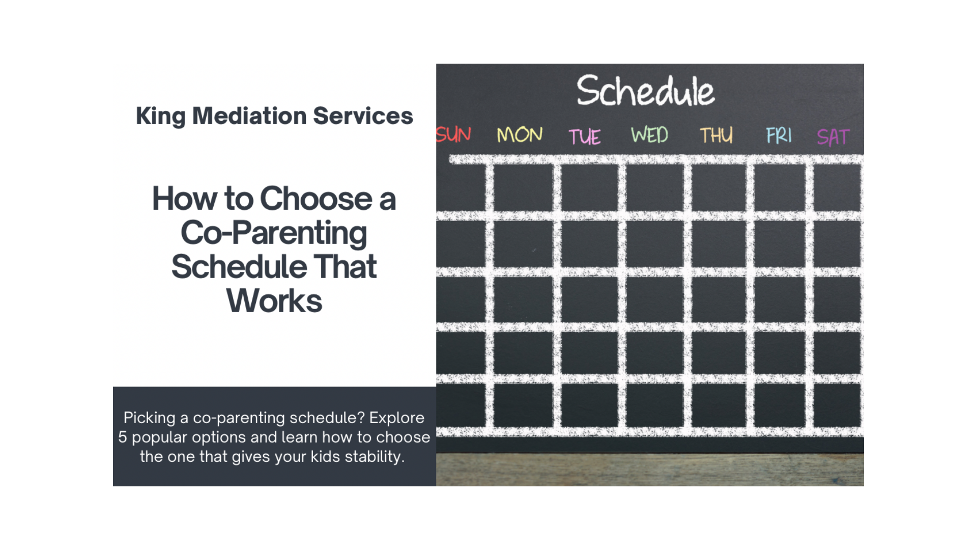 How to Choose a Co-Parenting Schedule That Works