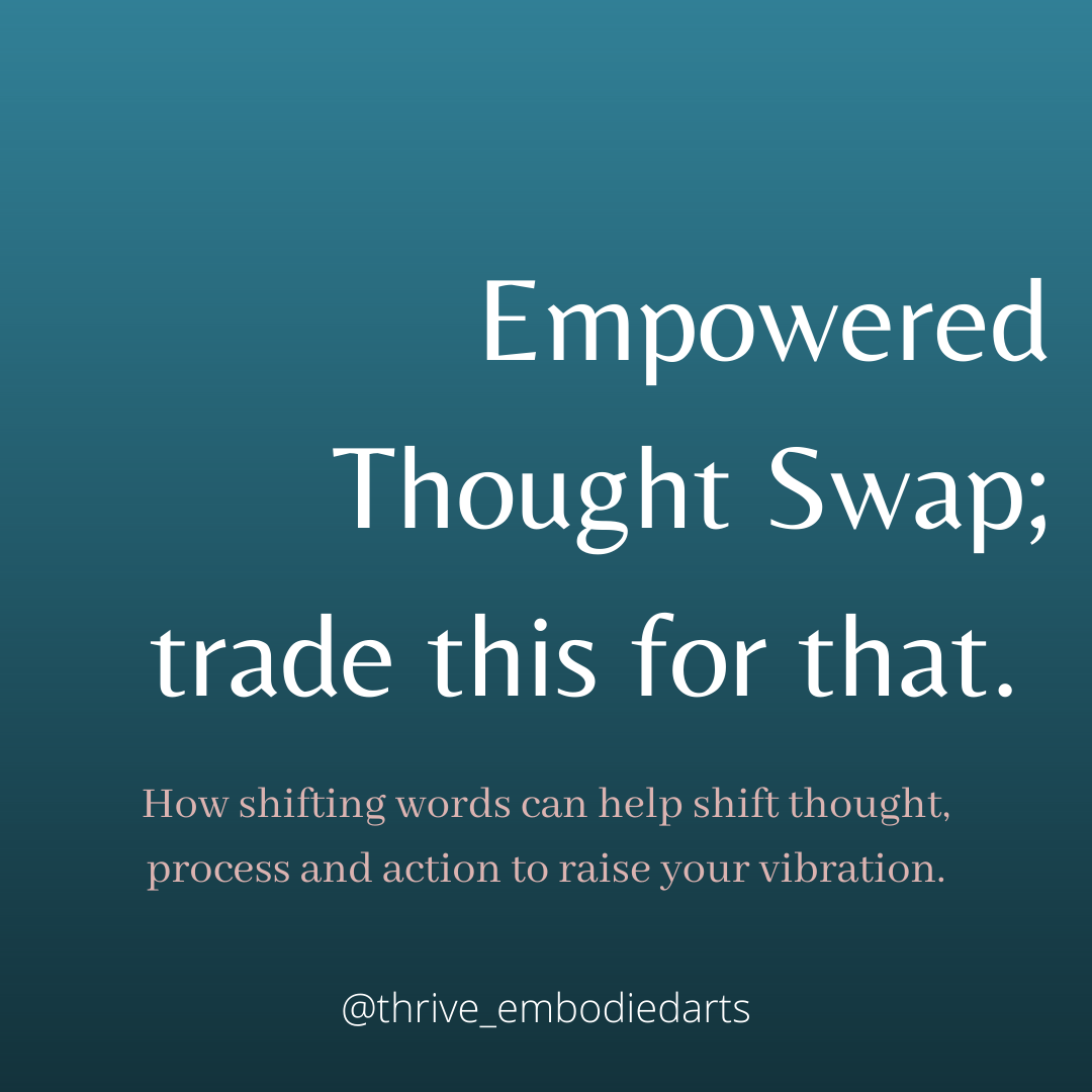 Empowered Thought Swap; Trade this for That.