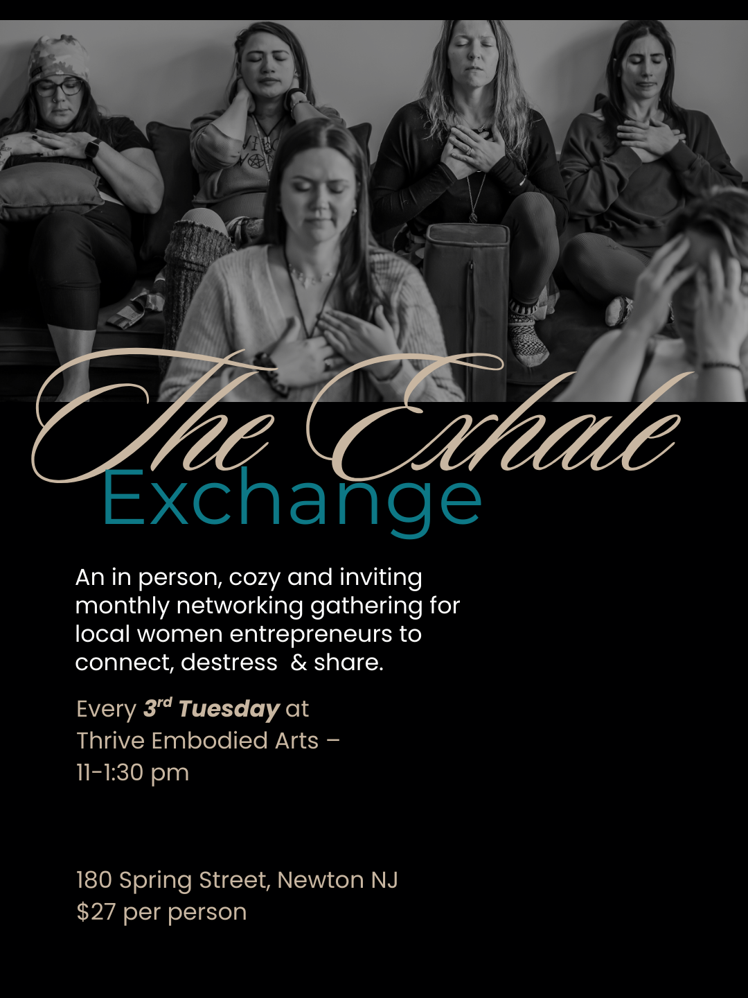 “The Exhale Exchange” -Monthly Networking for Women in Business 