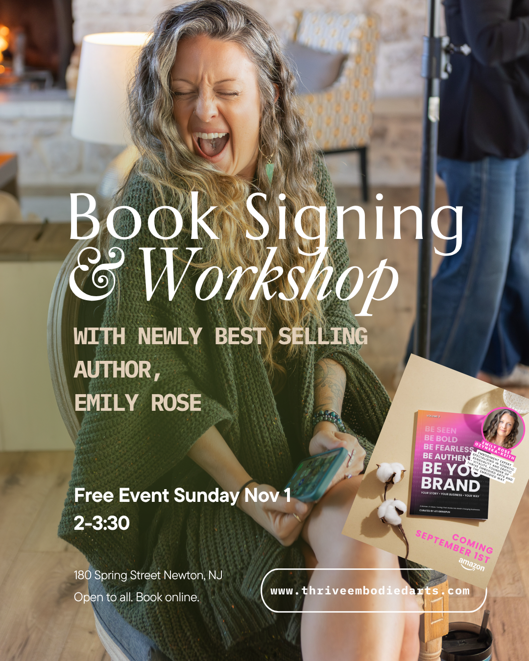 Free Workshop, Book Reading &amp; Signing