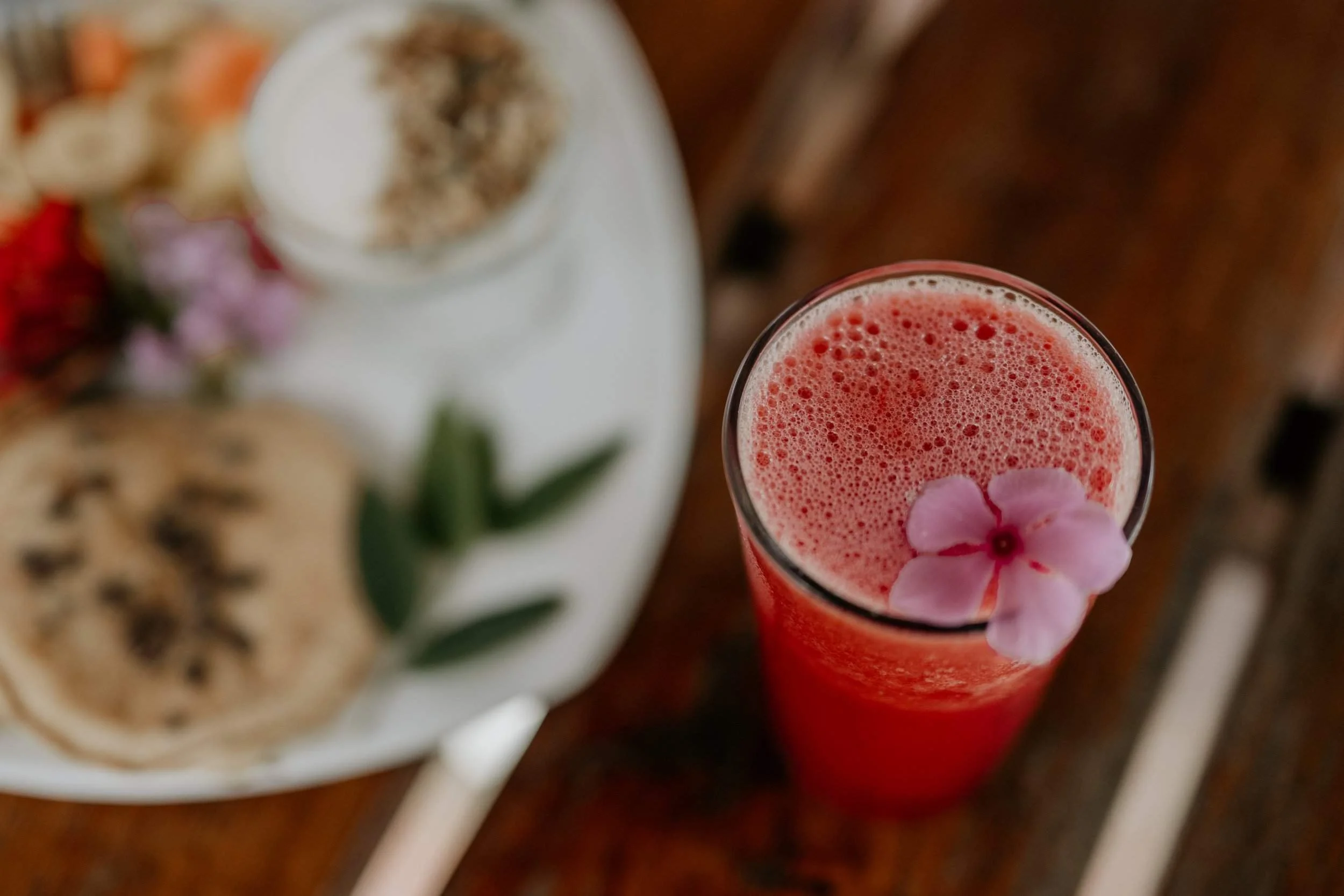 Refreshing Tropical Drink at Amaru Nicaragua