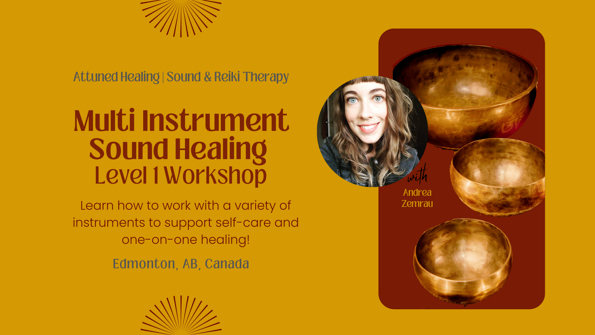 SOUND HEALING ACADEMY: Multi Instrument Workshop - Level 1 - Edmonton, Alberta, Canada