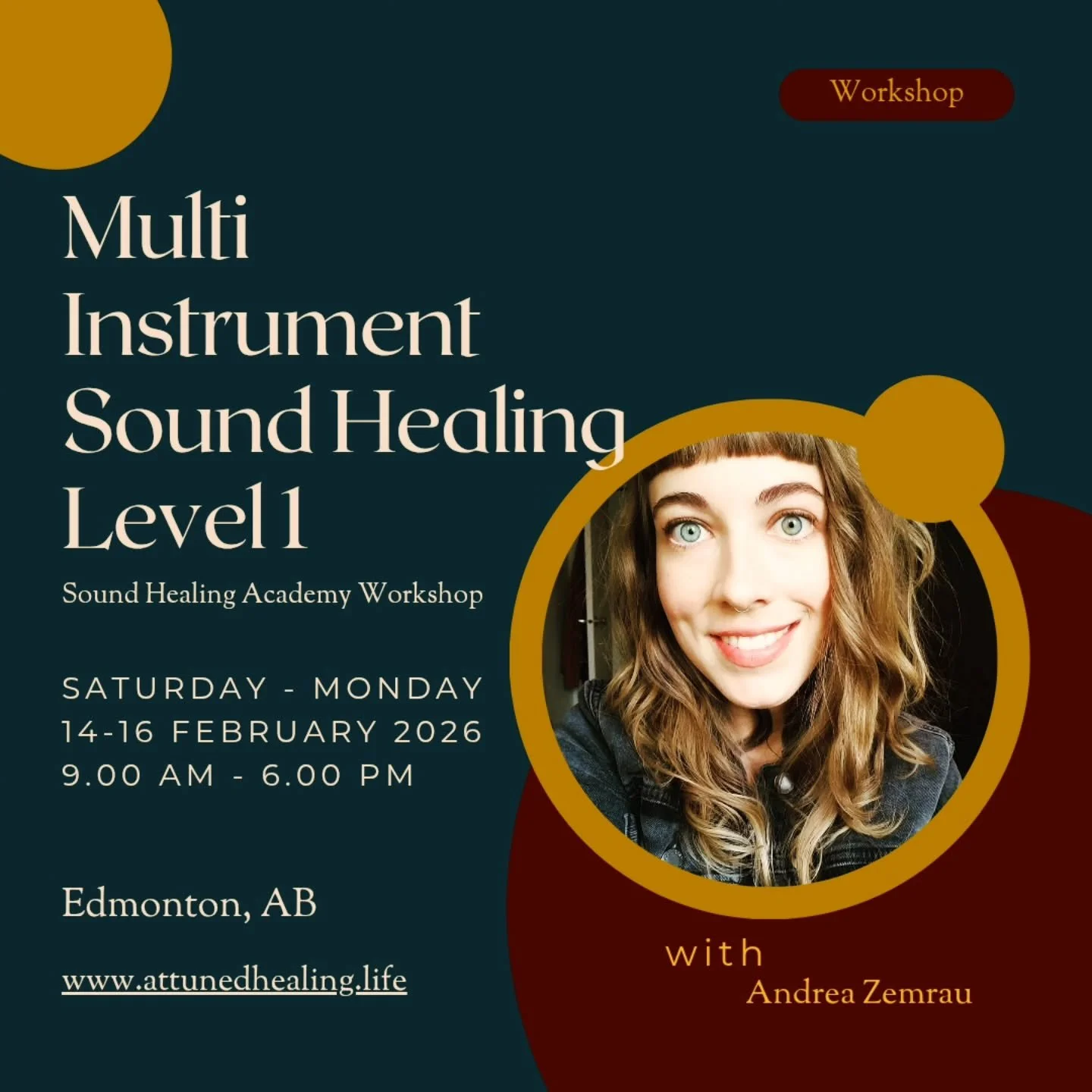 🎵 Early Bird Pricing Until December 15th! 🎵

I&rsquo;m so excited to offer Level 1: Foundations of Integral Sound Healing &mdash; a powerful 3-day in-person workshop happening February 14&ndash;16, 2026 at Healing Connections Wellness Centre in Edm