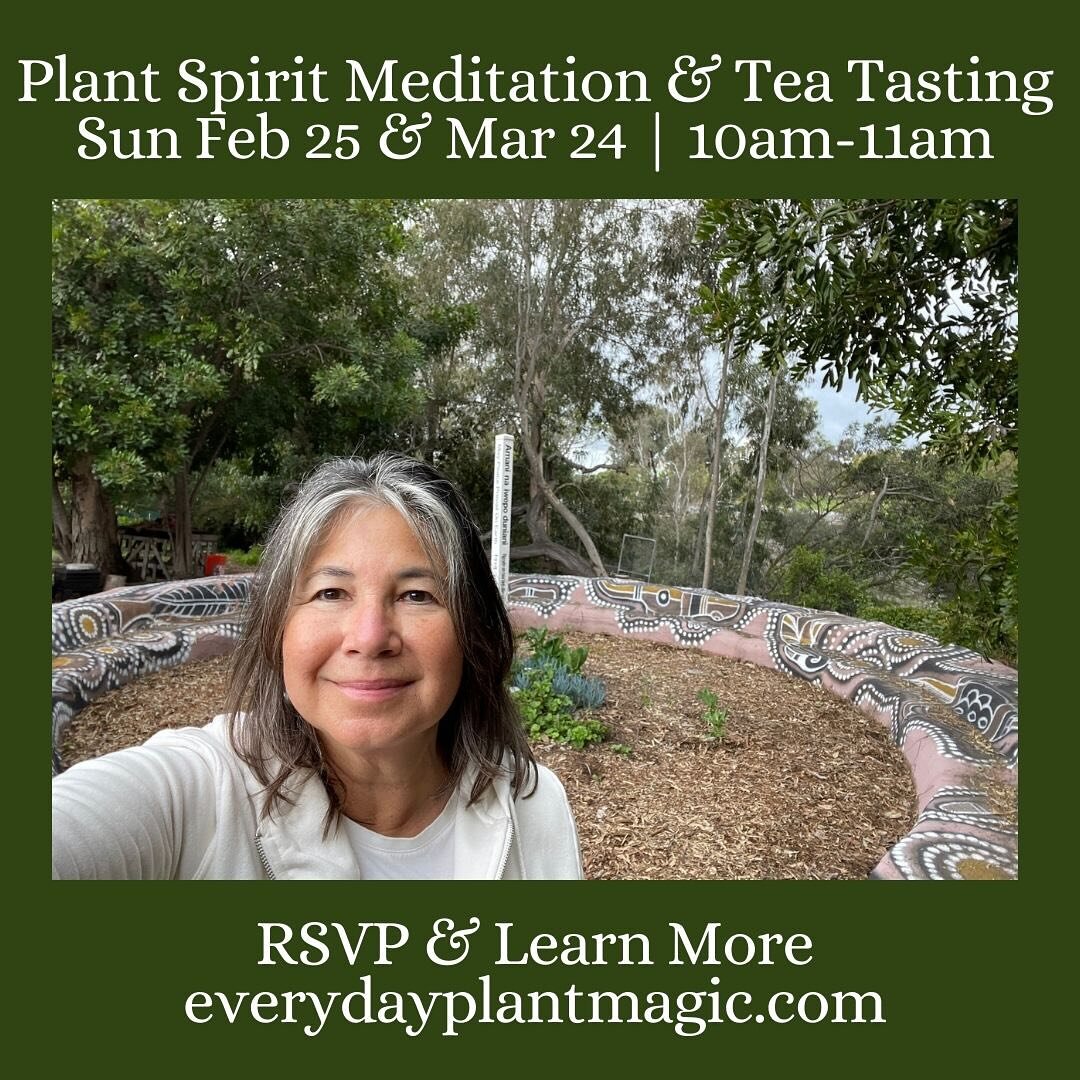 Join me in the Peace Garden @worldbeatcenter 
Sunday Feb 25 and 
Sunday Mar 24
10-11am Plant Meditation &amp; Tea Tasting

Connect in community with the earth. 
Taste the flavors of the plants and listen to your own heart. 

Welcome the sun as we tur