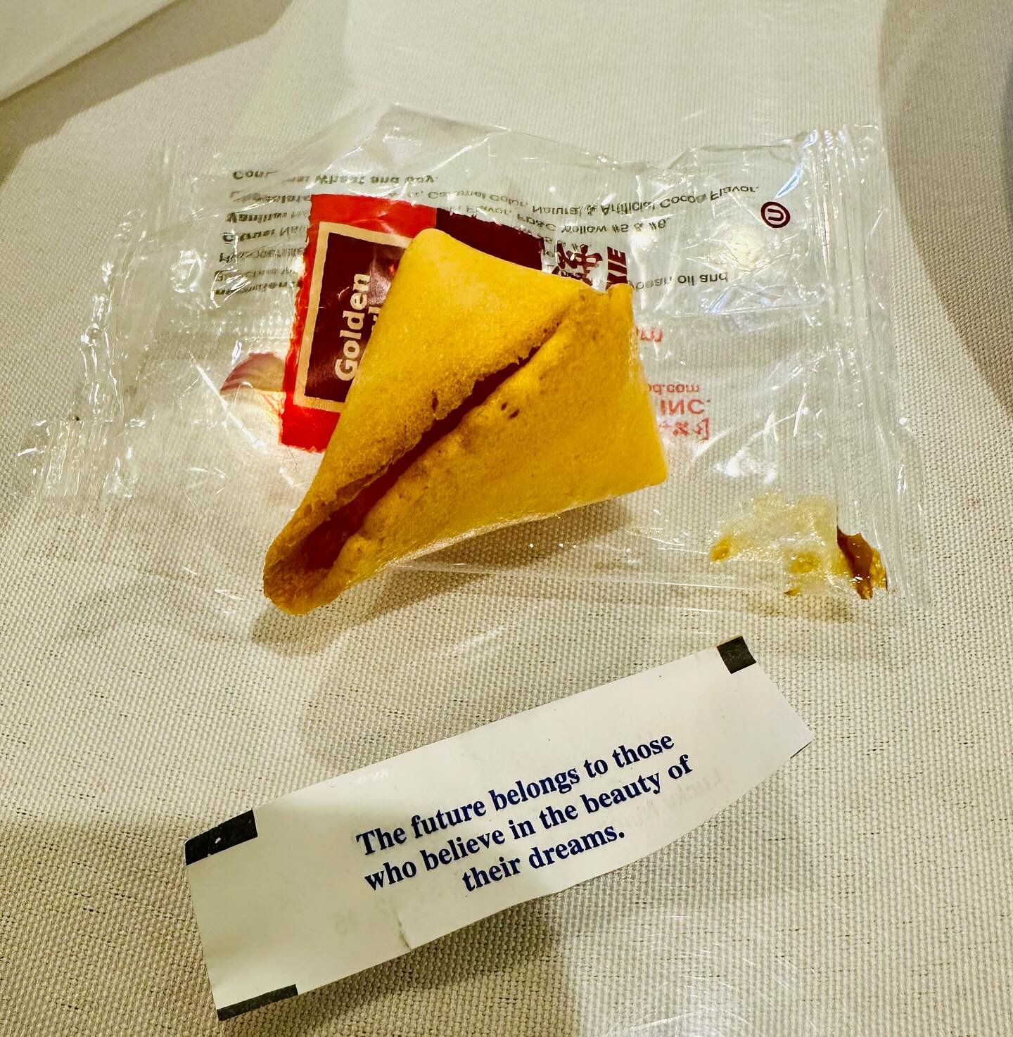 This has to be the BEST fortune cookie that I&rsquo;ve ever gotten. And how appropriate that it came with my lunch on January 1, 2024. I feel like lots of good things are on the way this year!