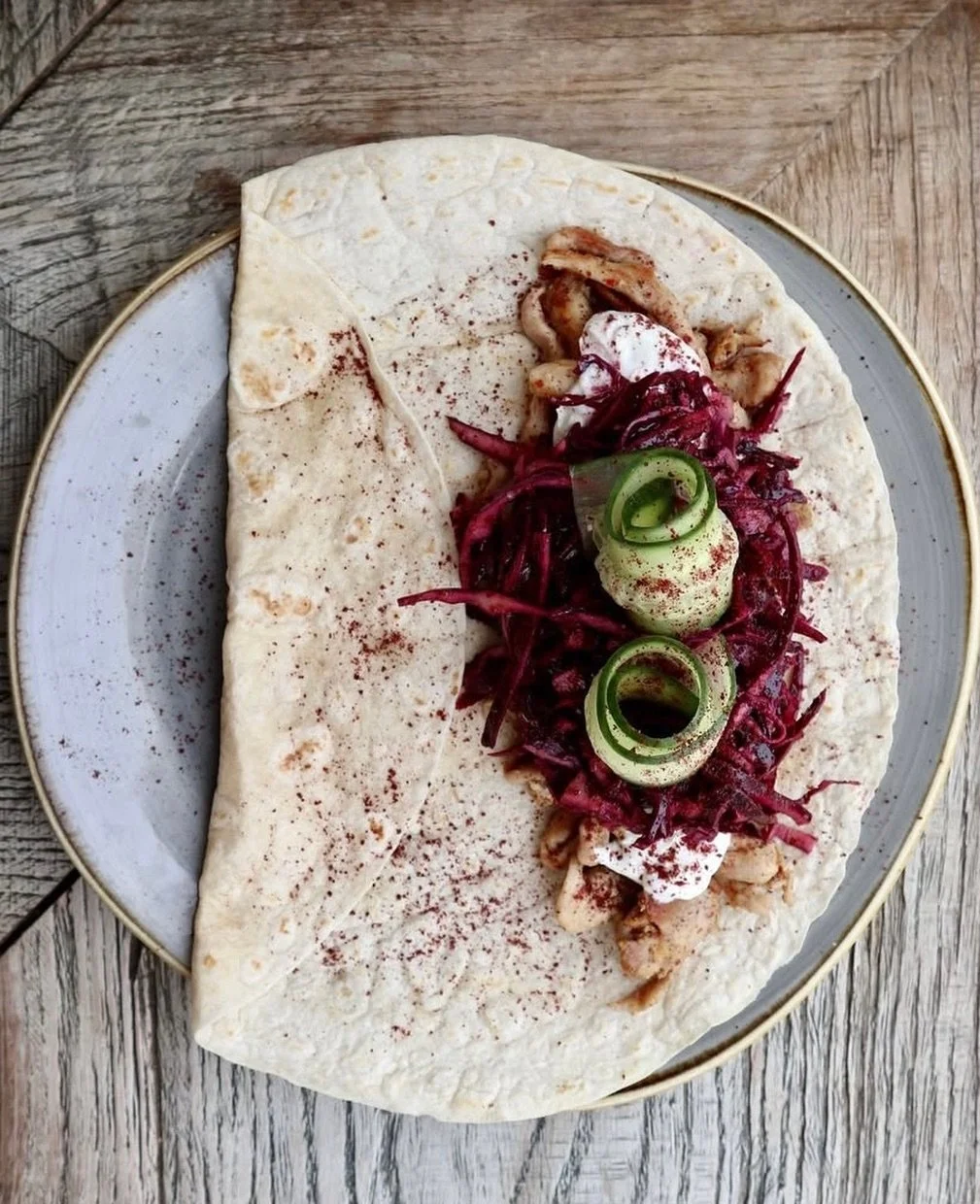 Tamra&rsquo;s chicken shawarma - wrapped, packed, and seriously tasty 🌯🔥

#BrunchVibes #ChickenShawarma #CafeTamra #FoodieFinds #WeekendEats