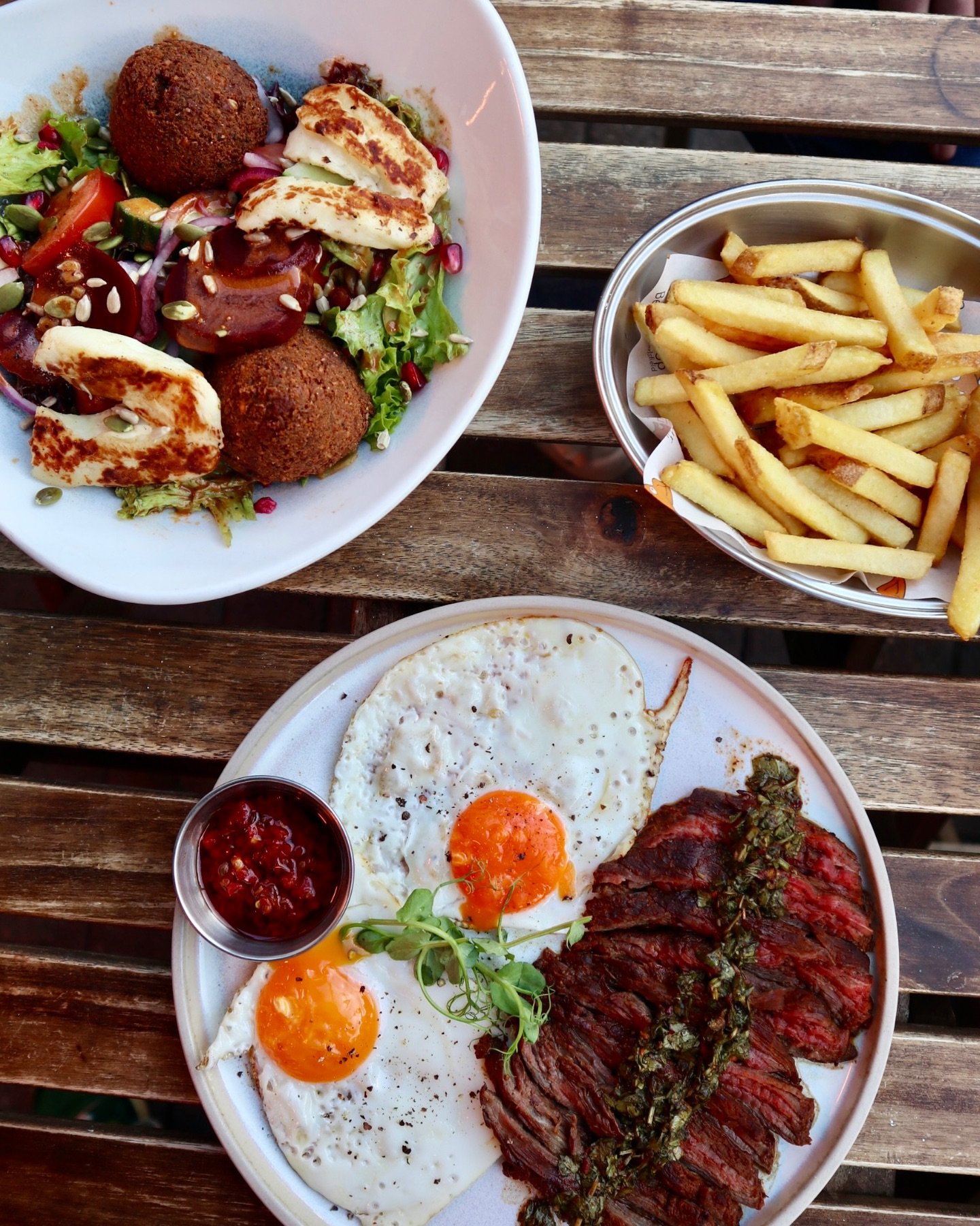 Have you tried our specials this spring? 🌷

Featured is our keto steak &amp; eggs topped with homemade chimichurri and chili sauce - fresh, bold, and delicious ☀️

#SpringEats #CafeSpecials #KetoFriendly #FreshFlavours #FoodieFinds