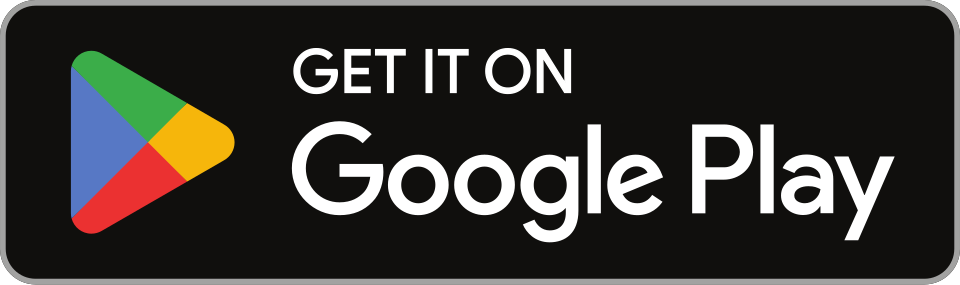 Google Play Store badge with the text "Get it on Google Play" and the Google Play logo on a black background.
