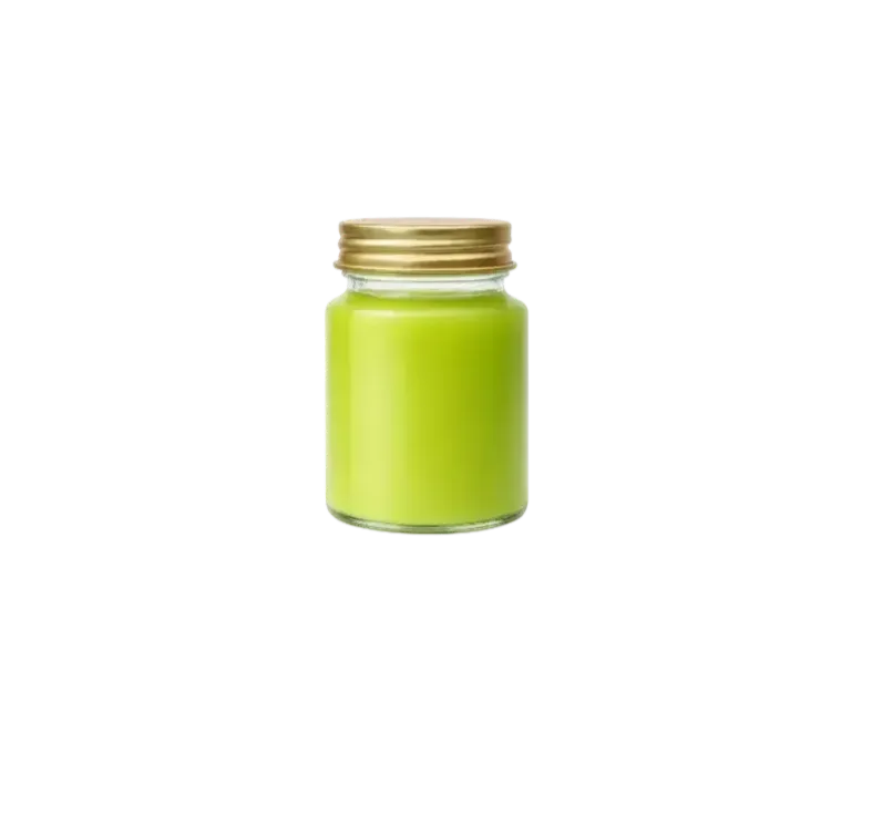 Fresh green juice in glass jar.png