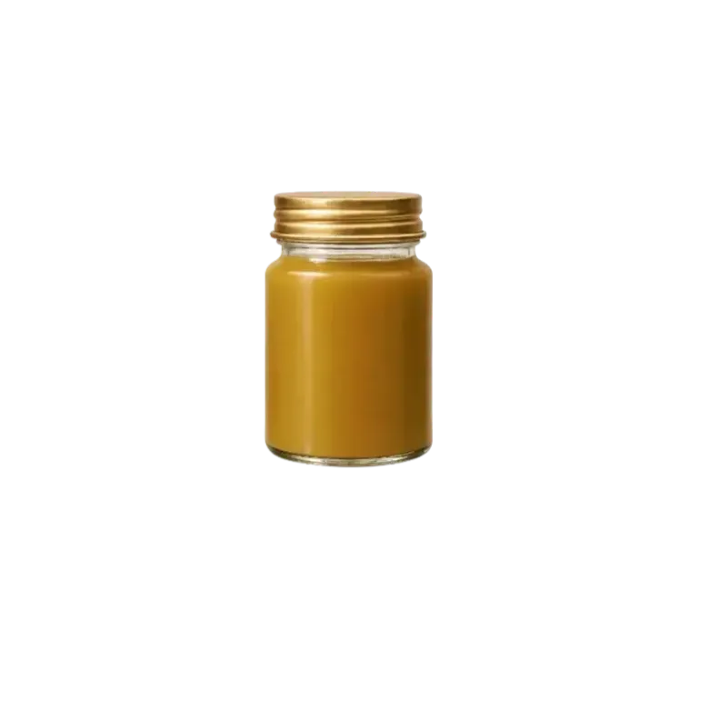 Clear jar with golden lid and liquid.png
