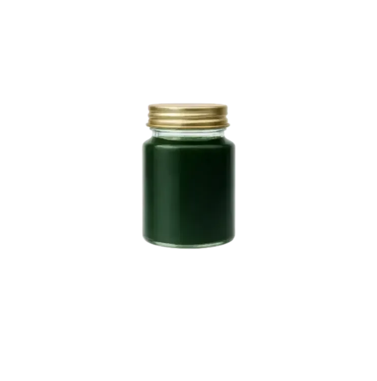 Dark green liquid in glass jar.png